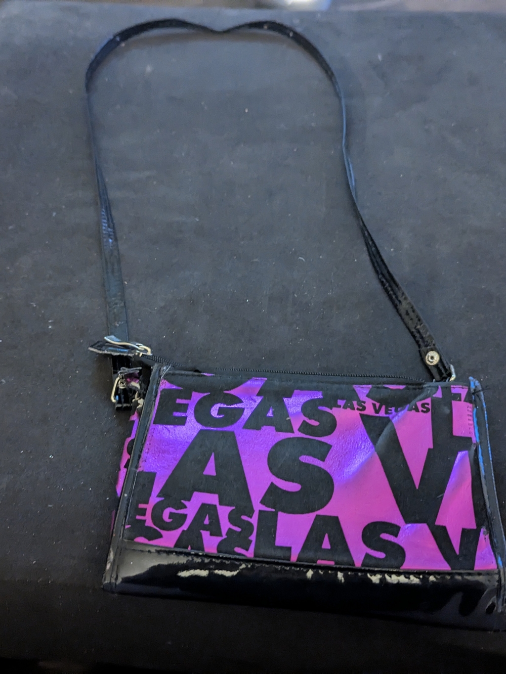 Las Vegas Pink & Black Crossbody Bag